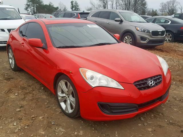 KMHHT6KD8AU005143 - 2010 HYUNDAI GENESIS CO RED photo 1