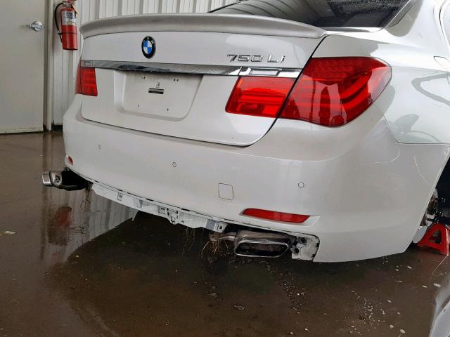 WBAKB83519CY61916 - 2009 BMW 750 LI WHITE photo 9