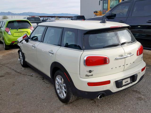 WMWLN5C34H2E33645 - 2017 MINI COOPER CLU CREAM photo 3