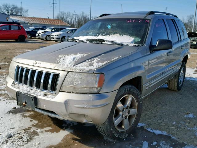 1J4GW58J74C238952 - 2004 JEEP GRAND CHER SILVER photo 2