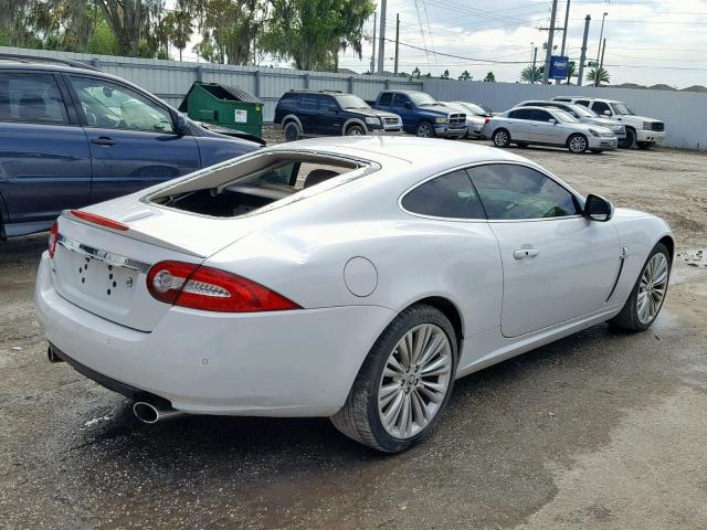 SAJWA4FB6BLB41877 - 2011 JAGUAR XK WHITE photo 4