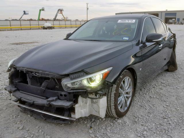 JN1BV7AP0FM333205 - 2015 INFINITI Q50 BASE BLACK photo 2