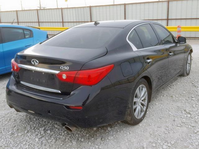 JN1BV7AP0FM333205 - 2015 INFINITI Q50 BASE BLACK photo 4