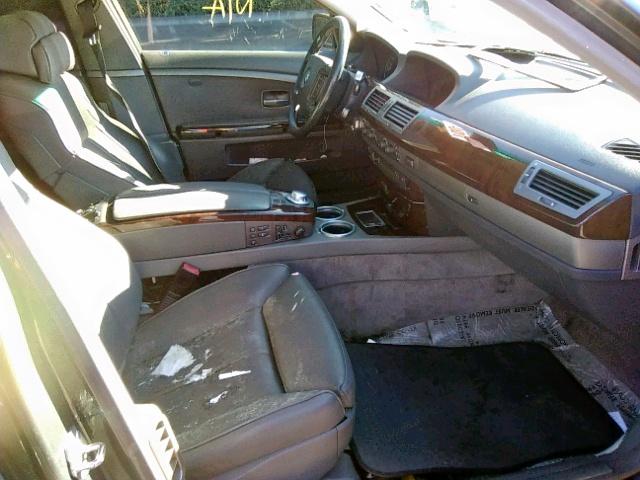 WBAGL63544DP73873 - 2004 BMW 745 I GRAY photo 5