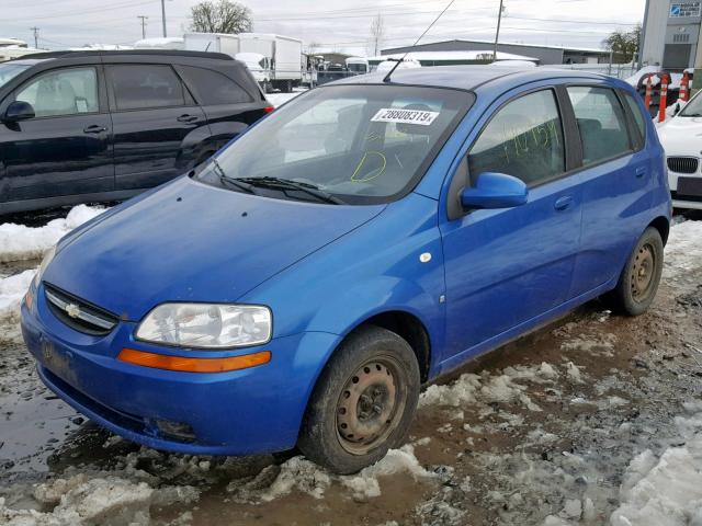 KL1TD66658B076482 - 2008 CHEVROLET AVEO BASE Көк фото 2