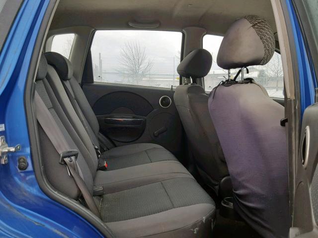 KL1TD66658B076482 - 2008 CHEVROLET AVEO BASE Көк фото 6