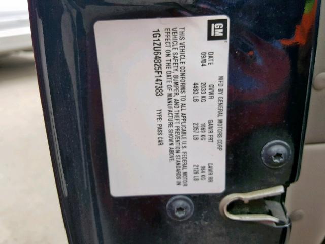 1G1ZU64825F147383 - 2005 CHEVROLET MALIBU MAX 蓝色 照片 10