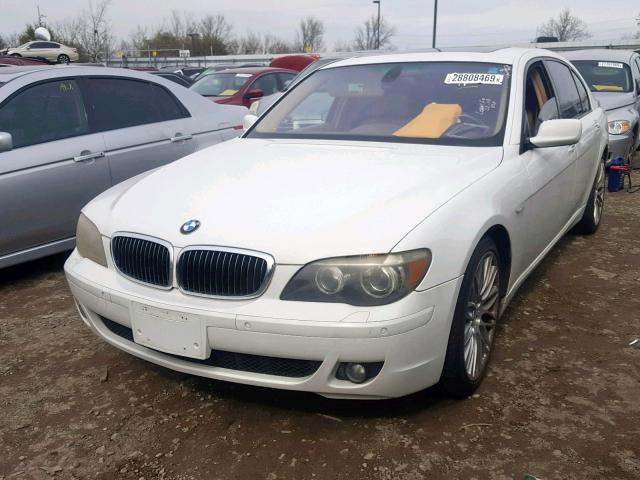 WBAHN83508DT78816 - 2008 BMW 750 LI WHITE photo 2