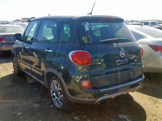 ZFBCFADH8EZ010153 - 2014 FIAT 500L TREKK GREEN photo 3