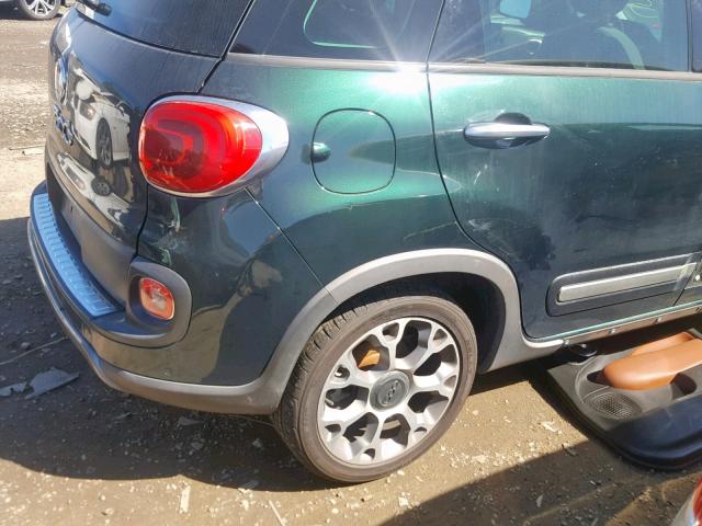 ZFBCFADH8EZ010153 - 2014 FIAT 500L TREKK GREEN photo 9