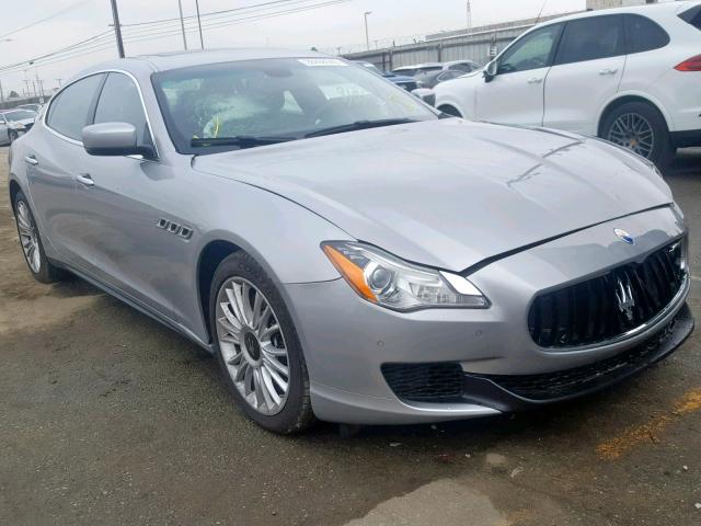 ZAM56RRA8E1082142 - 2014 MASERATI QUATTROPOR SILVER photo 1