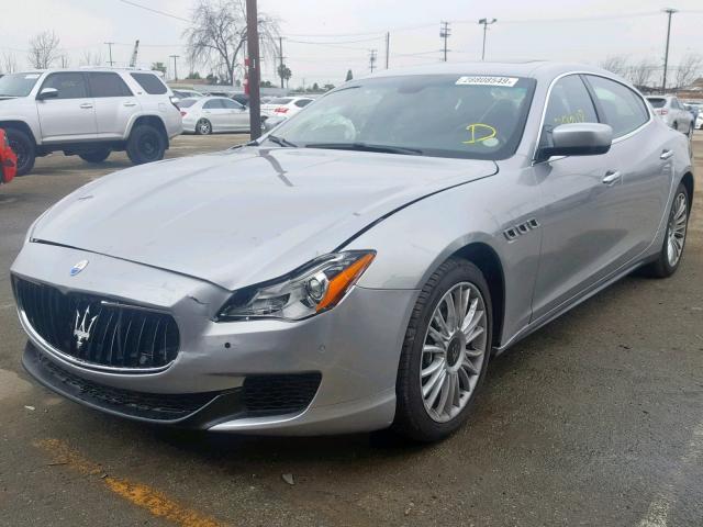 ZAM56RRA8E1082142 - 2014 MASERATI QUATTROPOR SILVER photo 2