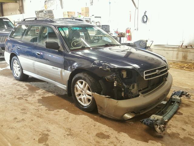 4S3BH675627662150 - 2002 SUBARU LEGACY OUT BLUE photo 1