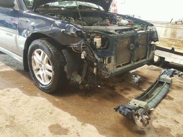 4S3BH675627662150 - 2002 SUBARU LEGACY OUT BLUE photo 9