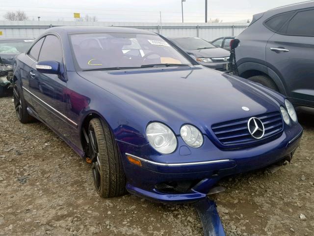 WDBPJ75JX4A041482 - 2004 MERCEDES-BENZ CL 500 BLUE photo 1