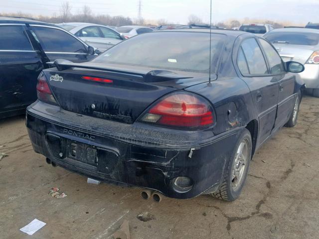 1G2NW52E83C246800 - 2003 PONTIAC GRAND AM G BLACK photo 4