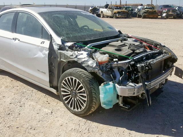 3FA6P0RU8HR359920 - 2017 FORD FUSION TIT SILVER photo 9