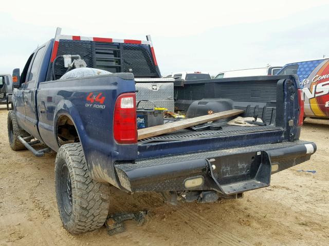 1FTWW31R38EA32642 - 2008 FORD F350 SRW S BLUE photo 3