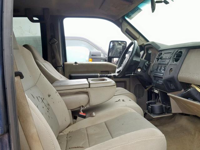 1FTWW31R38EA32642 - 2008 FORD F350 SRW S BLUE photo 5