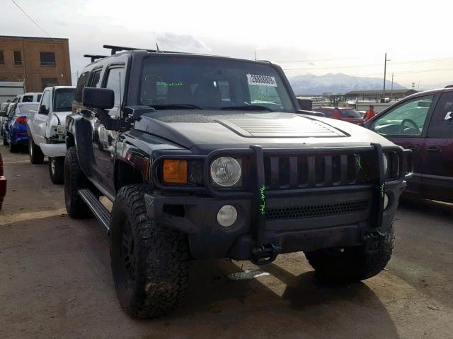 5GTDN13E978232083 - 2007 HUMMER H3 BLACK photo 1