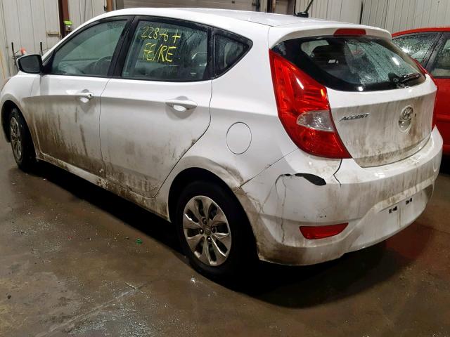 KMHCT5AE3HU351304 - 2017 HYUNDAI ACCENT SE WHITE photo 3