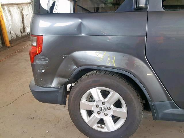 5J6YH1H7XBL003471 - 2011 HONDA ELEMENT EX GRAY photo 9