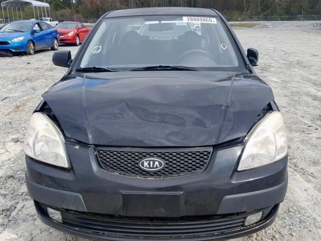 KNADE223496446049 - 2009 KIA RIO BASE BLACK photo 9