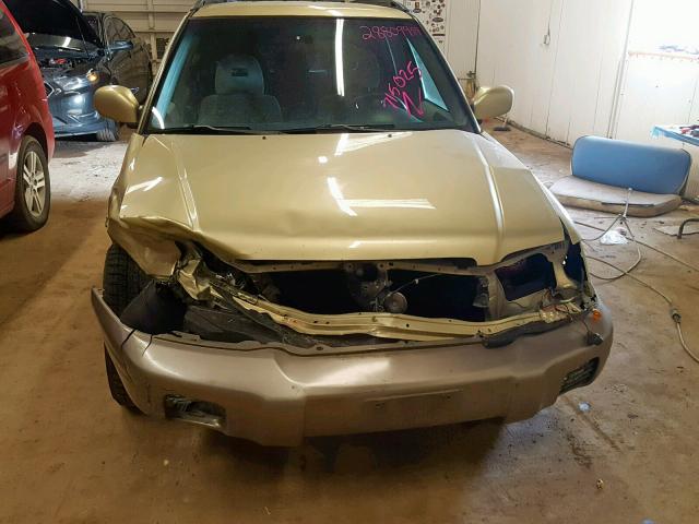 JF1SF65582G715025 - 2002 SUBARU FORESTER S ოქროსფერი ფოტო 9