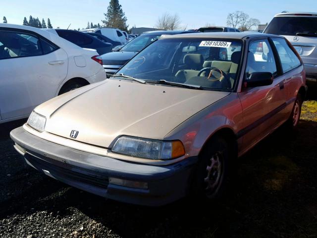 2HGED6450LH533664 - 1990 HONDA CIVIC DX GOLD photo 2