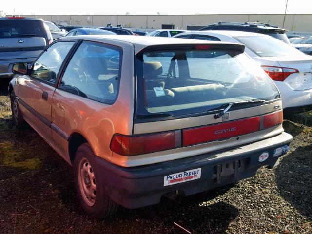 2HGED6450LH533664 - 1990 HONDA CIVIC DX GOLD photo 3