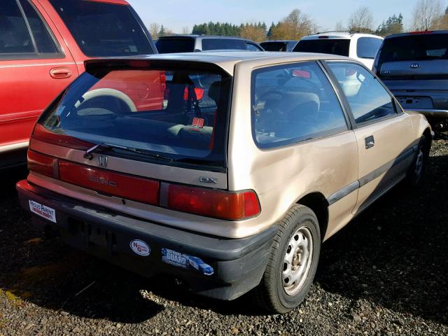 2HGED6450LH533664 - 1990 HONDA CIVIC DX GOLD photo 4