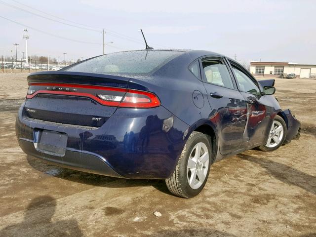 1C3CDFBB7GD667674 - 2016 DODGE DART SXT BLUE photo 4