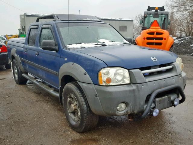 1N6ED29Y02C311229 - 2002 NISSAN FRONTIER C BLUE photo 1