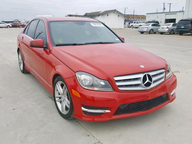 WDDGF4HB9DR285041 - 2013 MERCEDES-BENZ C 250 RED photo 1