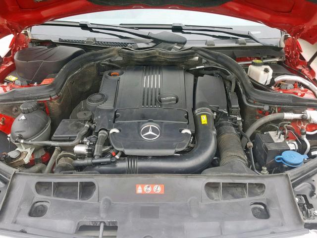 WDDGF4HB9DR285041 - 2013 MERCEDES-BENZ C 250 RED photo 7