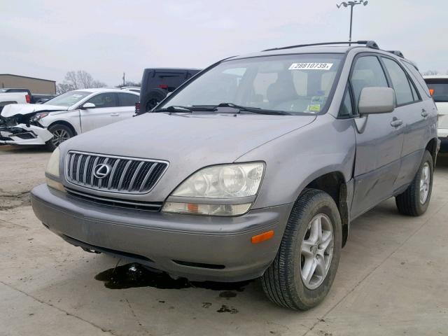 JTJHF10U310185430 - 2001 LEXUS RX 300 GRAY photo 2