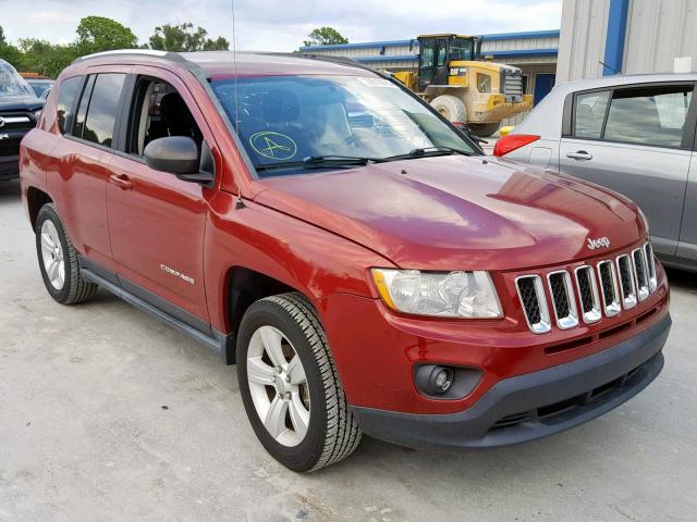 1C4NJCBA6CD692403 - 2012 JEEP COMPASS SP BURGUNDY photo 1