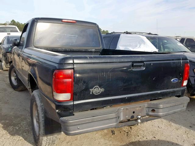 1FTYR10V9YPA36122 - 2000 FORD RANGER BLACK photo 3