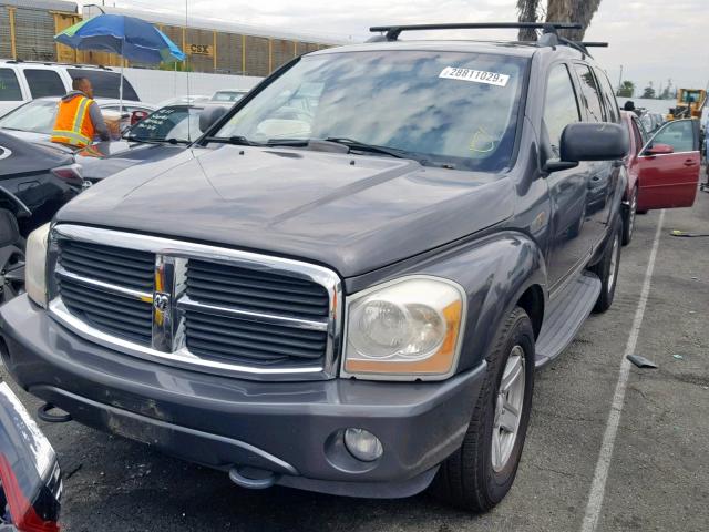 1D4HB58D14F121031 - 2004 DODGE DURANGO LI GRAY photo 2