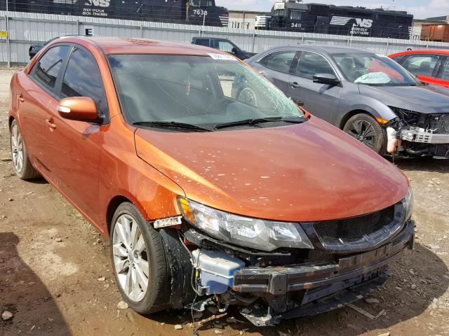 KNAFW4A31A5165890 - 2010 KIA FORTE SX ORANGE photo 1