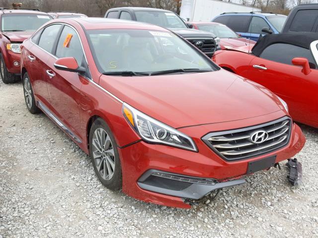 5NPE34AFXHH484782 - 2017 HYUNDAI SONATA SPO RED photo 1