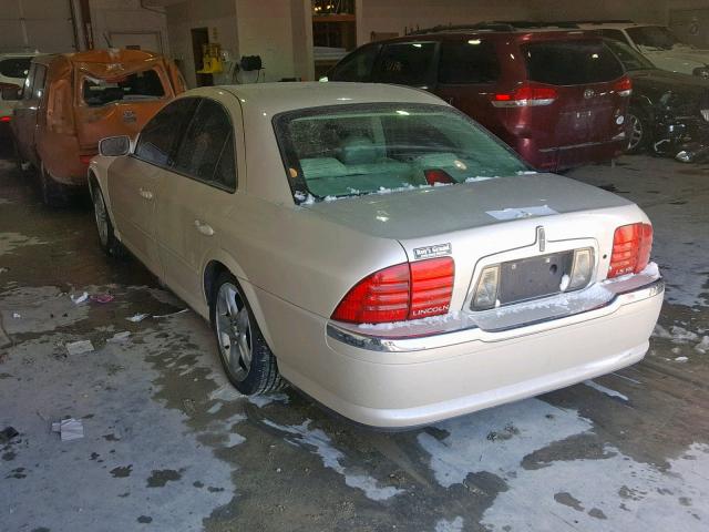 1LNHM87A12Y702736 - 2002 LINCOLN LS WHITE photo 3