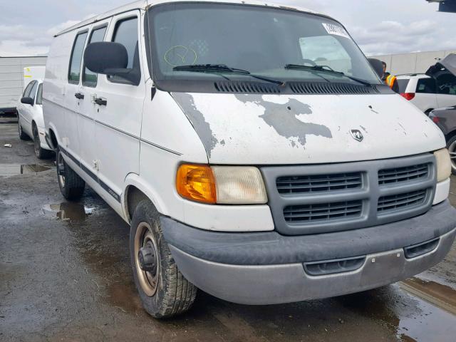 2B7JB21Z01K511358 - 2001 DODGE RAM VAN B2 WHITE photo 1