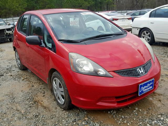 JHMGE8H23AC037921 - 2010 HONDA FIT RED photo 1