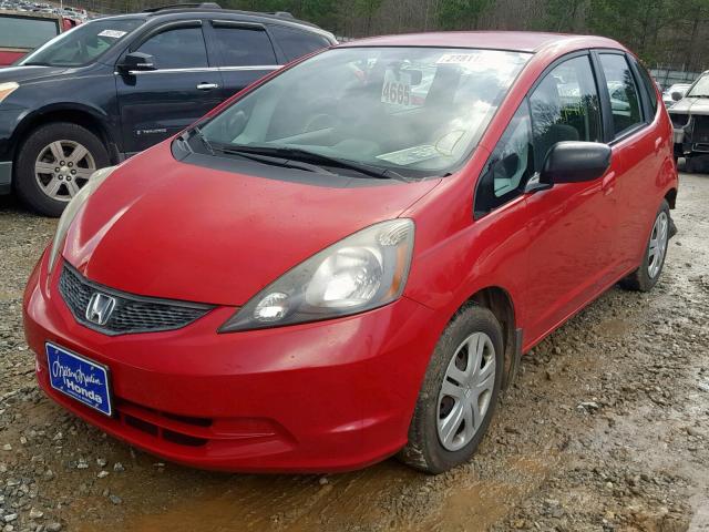 JHMGE8H23AC037921 - 2010 HONDA FIT RED photo 2