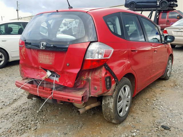 JHMGE8H23AC037921 - 2010 HONDA FIT RED photo 4