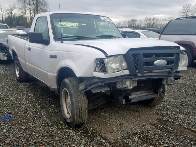 1FTYR10D76PA94282 - 2006 FORD RANGER WHITE photo 1