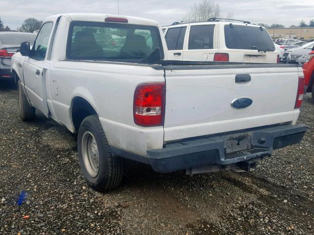 1FTYR10D76PA94282 - 2006 FORD RANGER WHITE photo 3