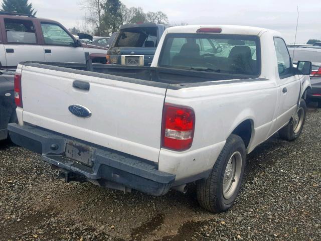 1FTYR10D76PA94282 - 2006 FORD RANGER WHITE photo 4