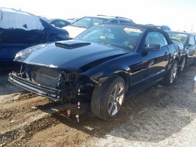 1ZVHT85H685113194 - 2008 FORD MUSTANG GT BLACK photo 2